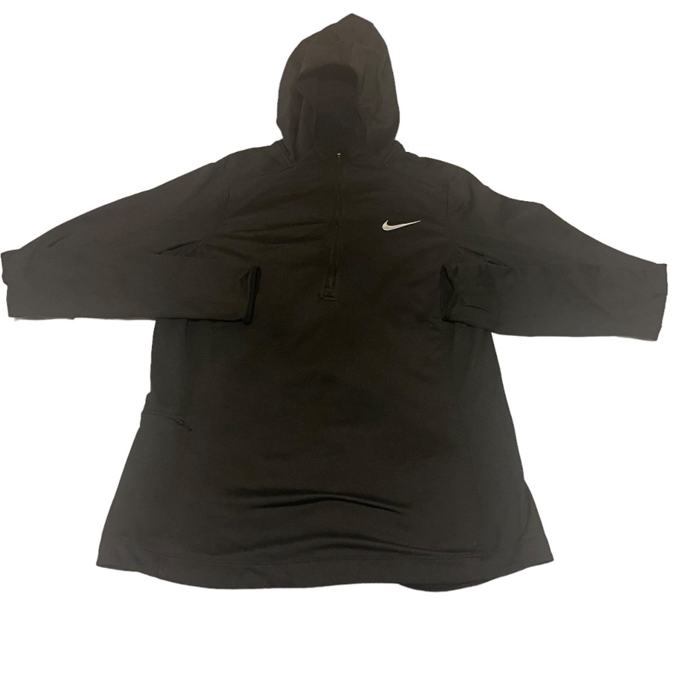 Nike Hoodie‎ Boys Black Dri Fit Performance Quarter-Zip Lightweight Outdoors